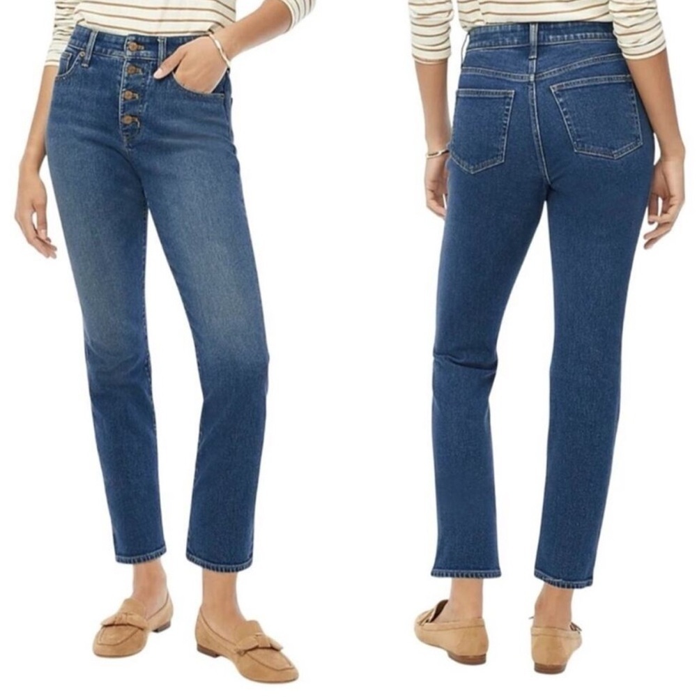 J. Crew Premium Straight high waisted button fly jeans size 26